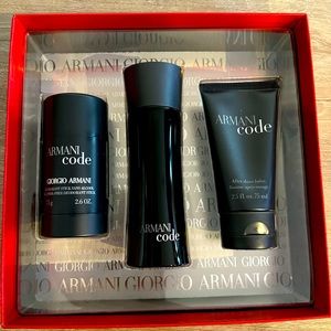 Giorgio Armani code cologne set. Brand new never used